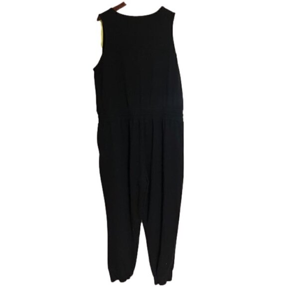 Pennington’s Active Zone 2X Lady’s Black Sleeveless Comfy Casual Stretchy Romper - Picture 5 of 9